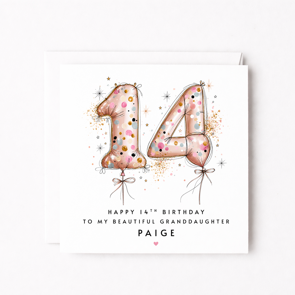 14th Birthday Card