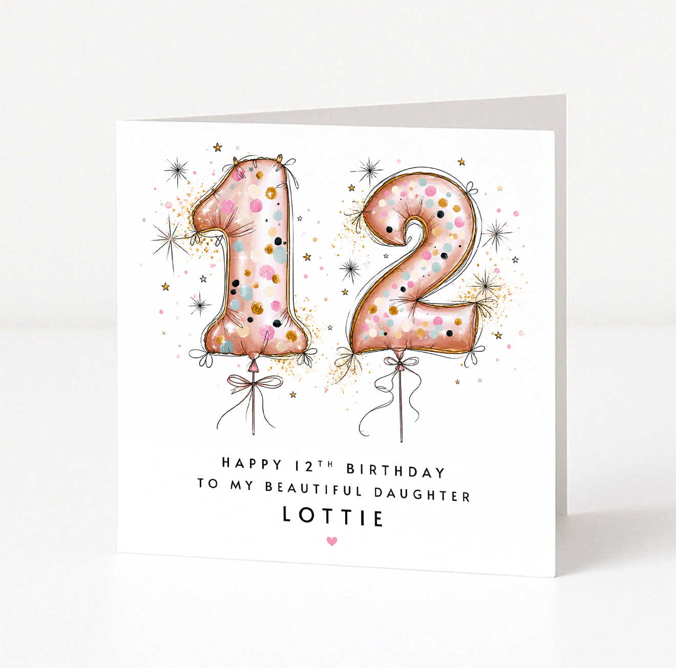 12th Birthday Card