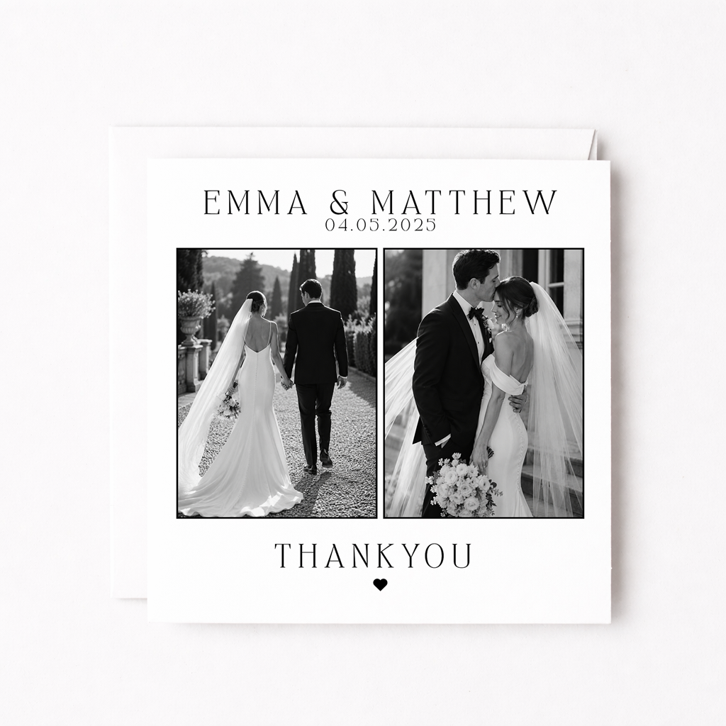 Thank You Wedding Card