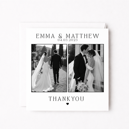 Thank You Wedding Card
