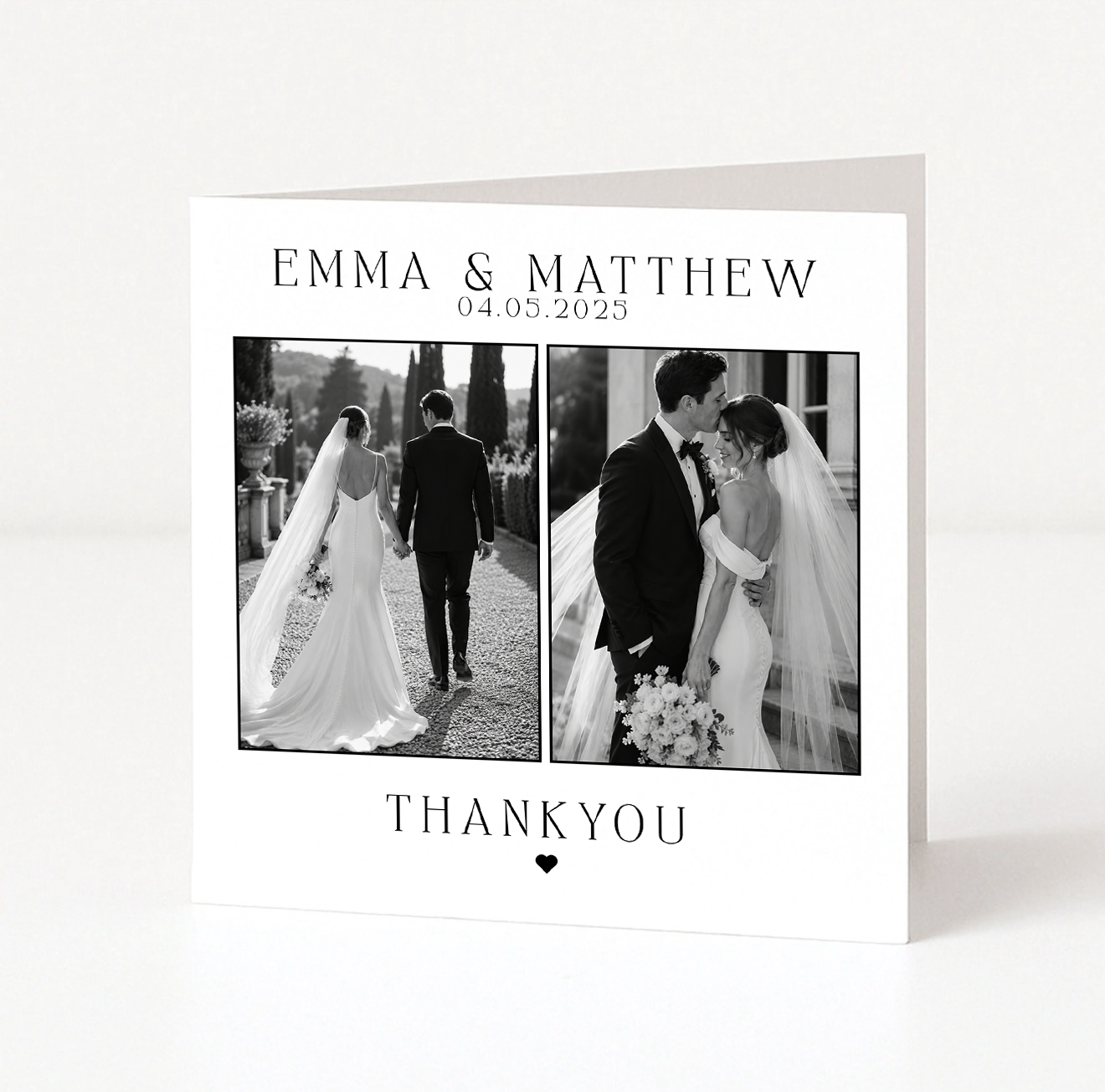 Thank You Wedding Card