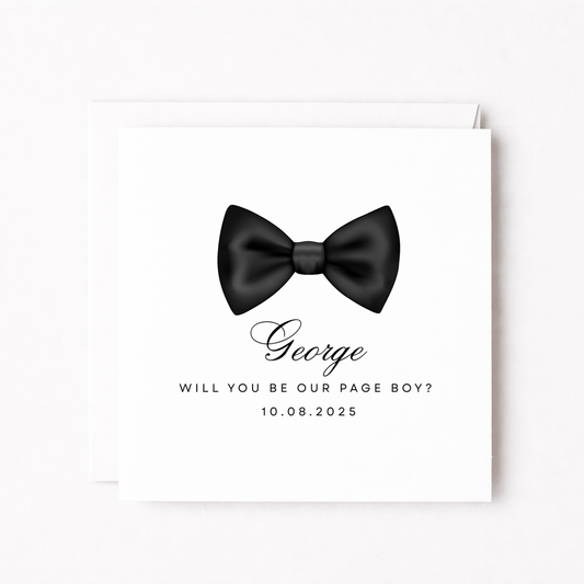 Will You Be Our Pageboy?