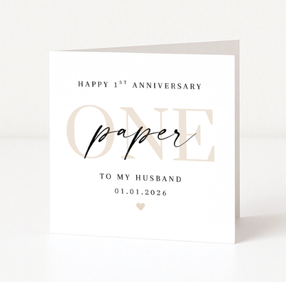 Paper Anniversary