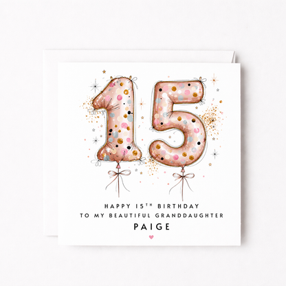 15th Confetti Balloon