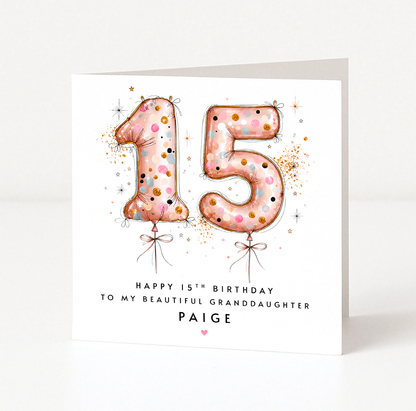 15th Confetti Balloon
