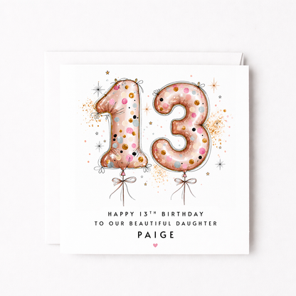 13th Confetti Balloon