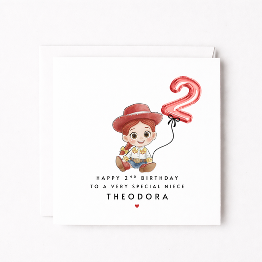 Cowgirl Birthday Card